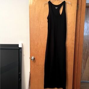Black Mossimo Supply Co. Maxi Tank Dress with Slit